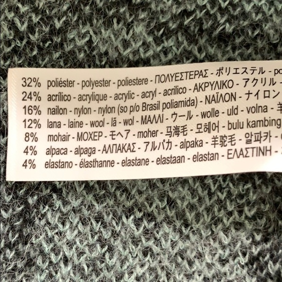 NWT. Zara Checked Wool/Mohair Knit Sweater. Size S - Picture 7 of 8